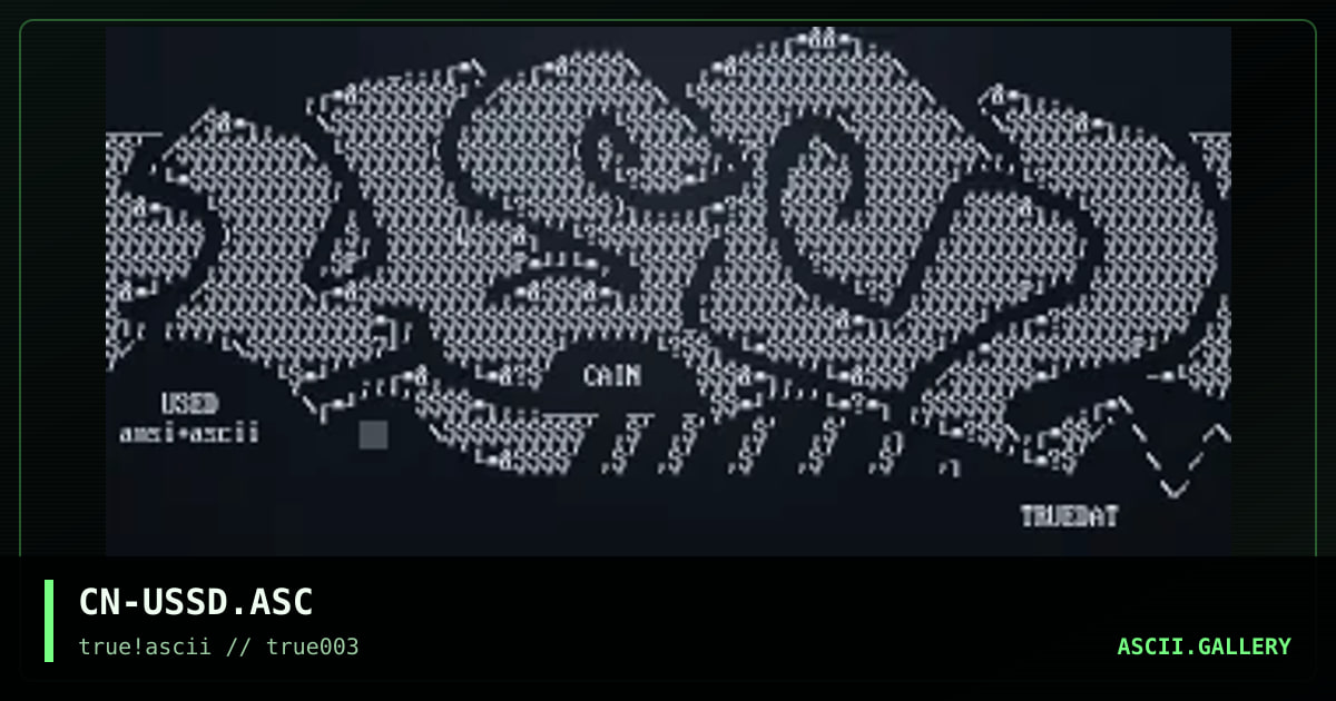 CN-USSD.ASC, by cain, 1999