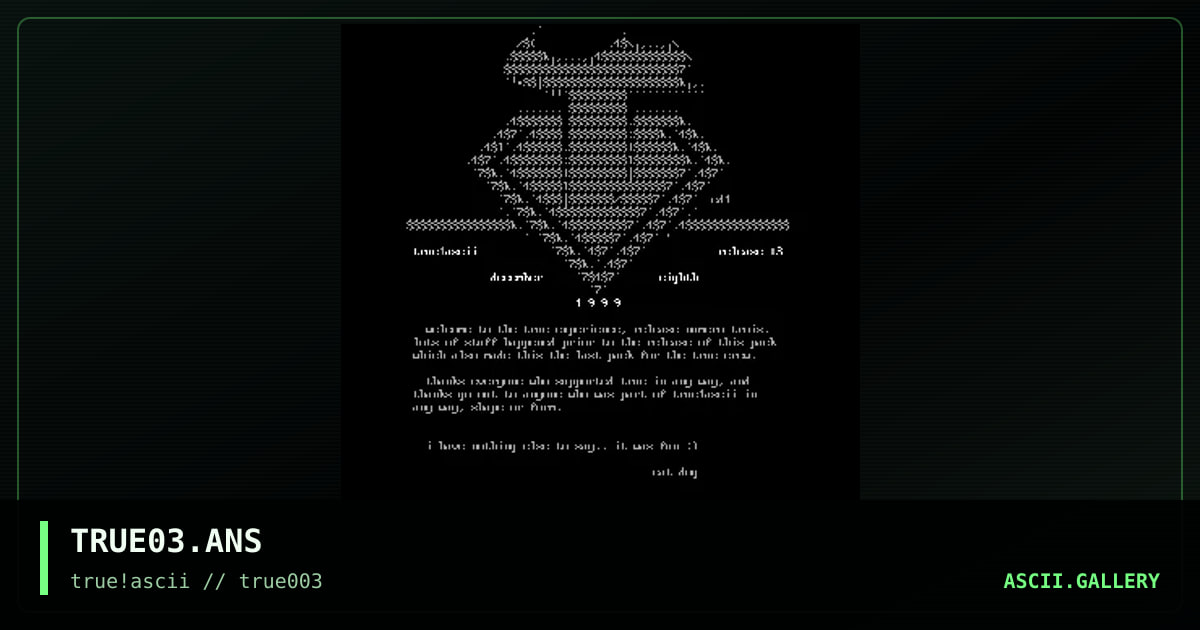 TRUE03.ANS, by cat-dog, 1999