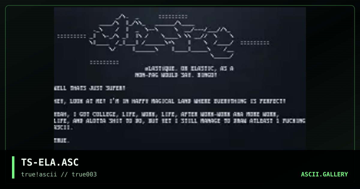 TS-ELA.ASC, by tesko suicide, 1999