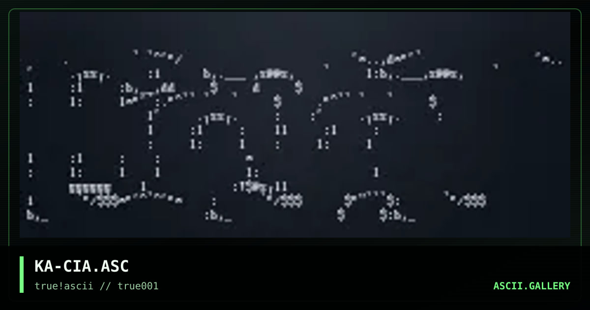 KA-CIA.ASC, by kaeslogic, 1999
