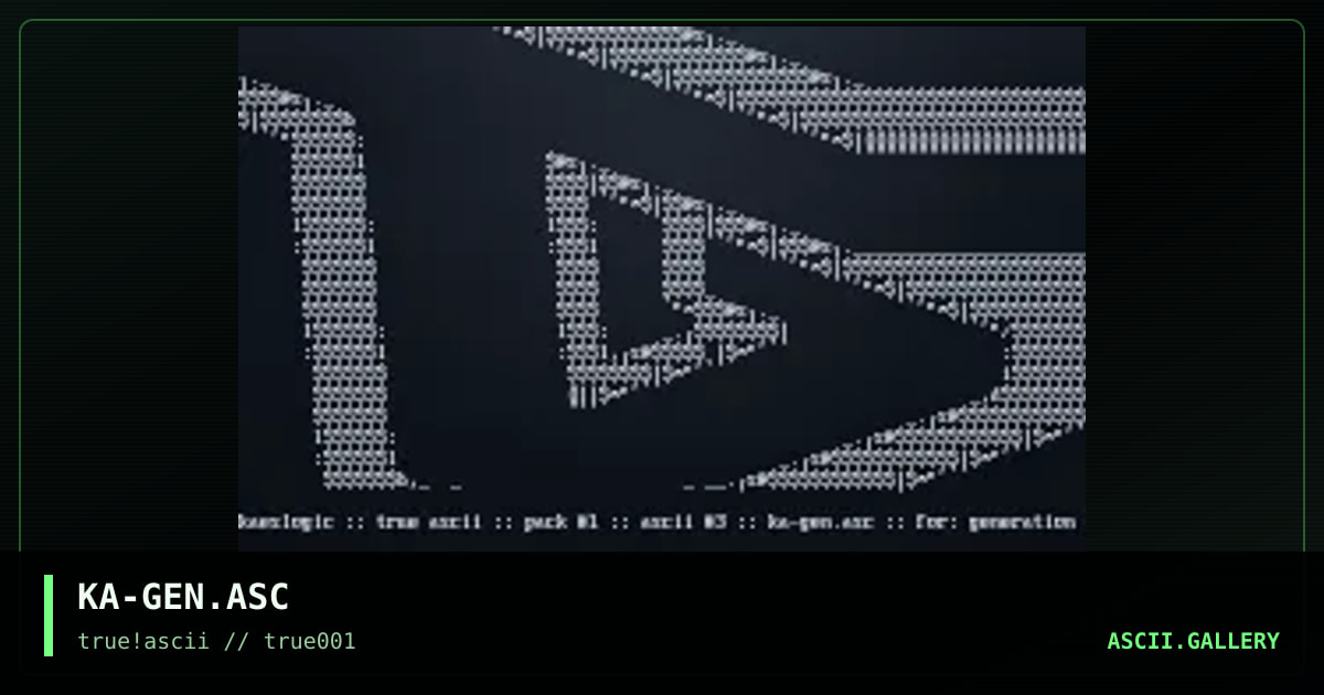 KA-GEN.ASC, by kaeslogic, 1999