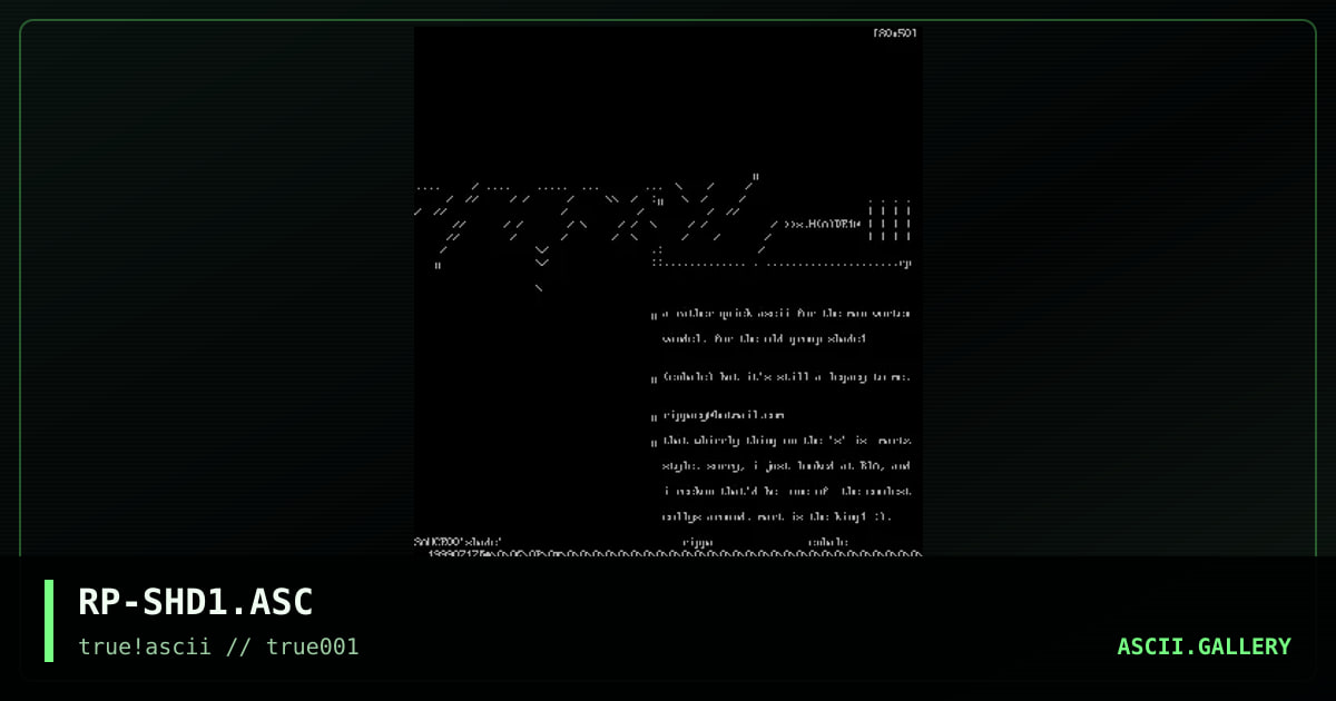 RP-SHD1.ASC, by rippa, 1999