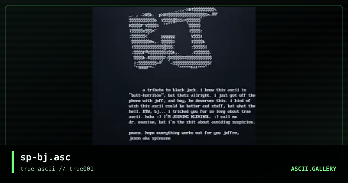 sp-bj.asc, by spinsane, 1999