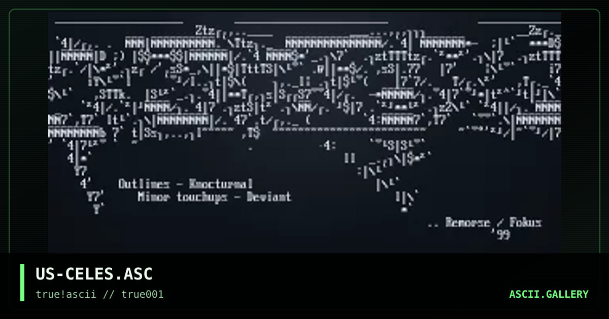 US-CELES.ASC, by knocturnal, deviant, 1999