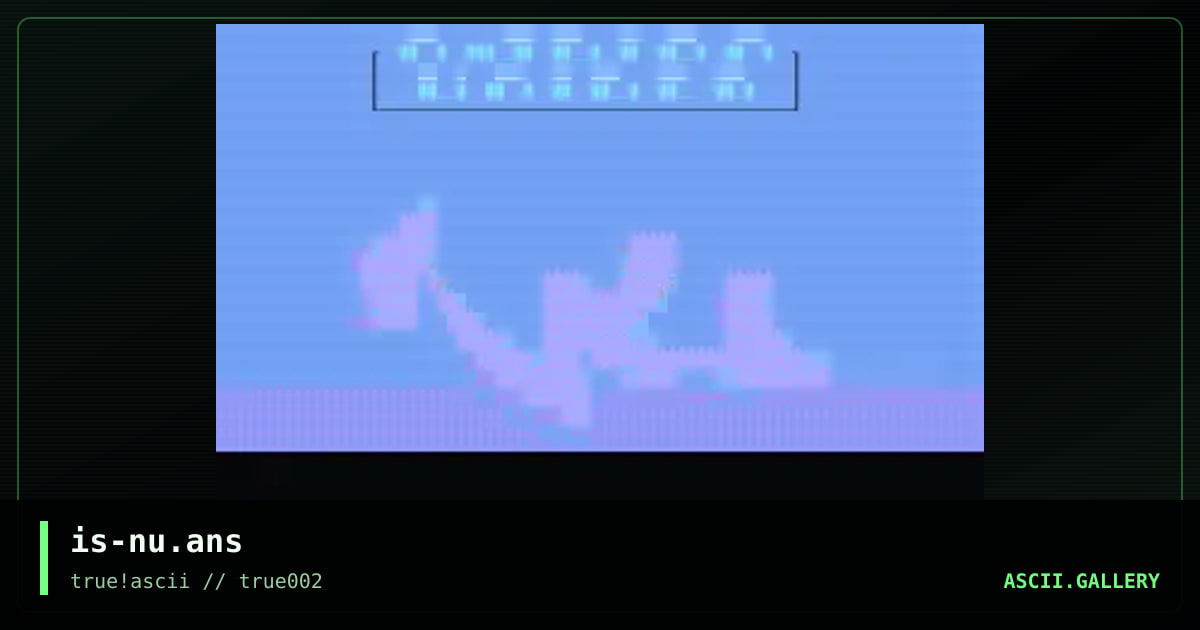is-nu.ans, by prosthesis, 1999