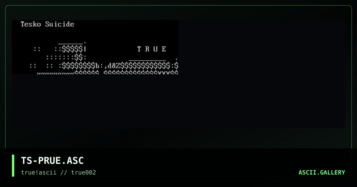 TS-PRUE.ASC, by tesko suicide, 1999