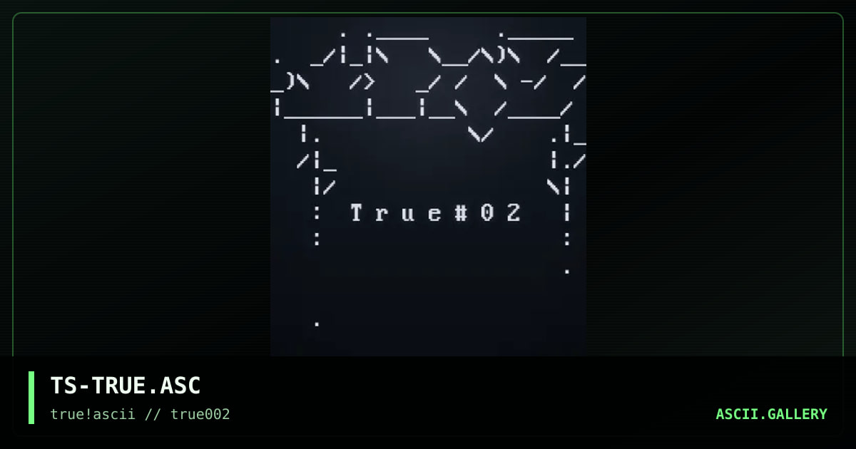 TS-TRUE.ASC, by tesko suicide, 1999