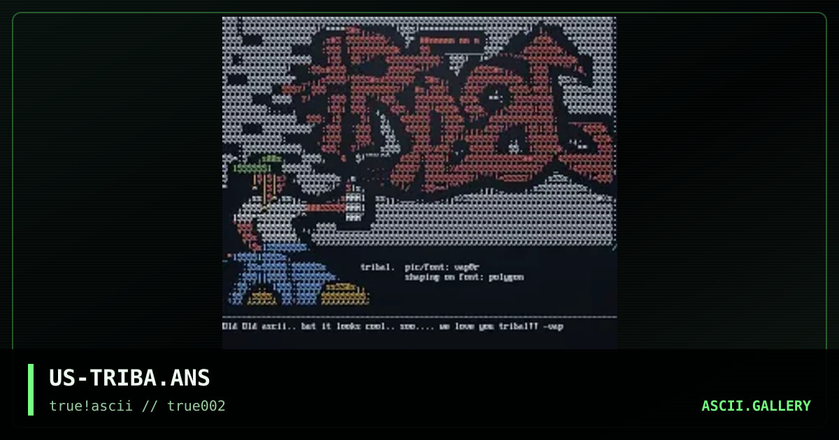 US-TRIBA.ANS, by vapor, polygon, 1999