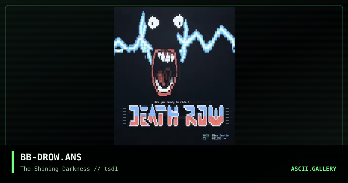 BB-DROW.ANS, by blue beetle, 1993