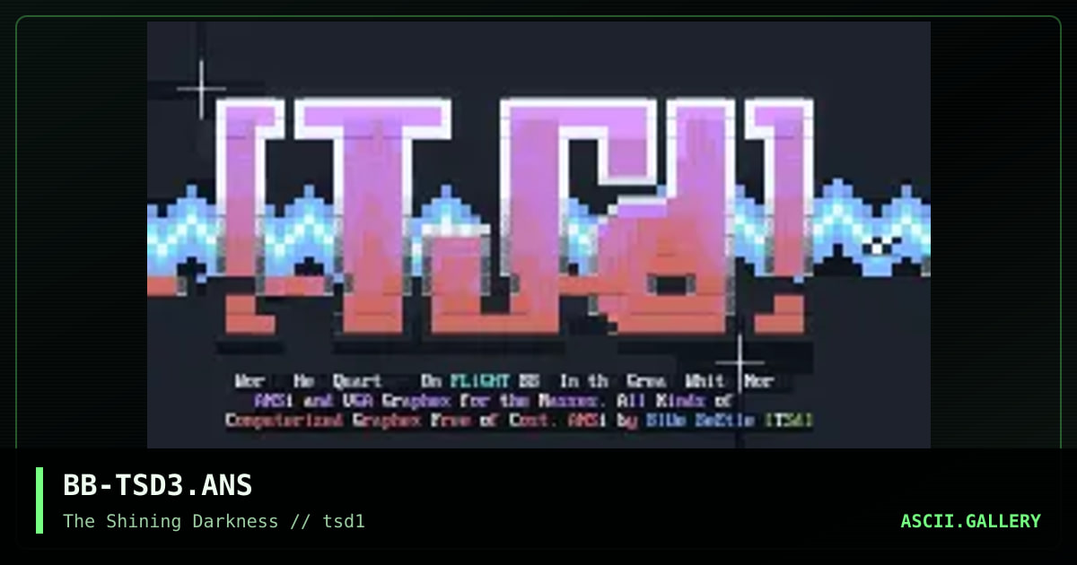 BB-TSD3.ANS, by blue beetle, 1993