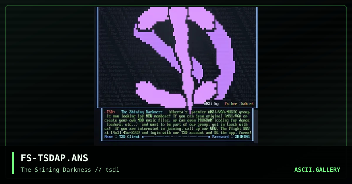 FS-TSDAP.ANS, by father shaheed, 1993
