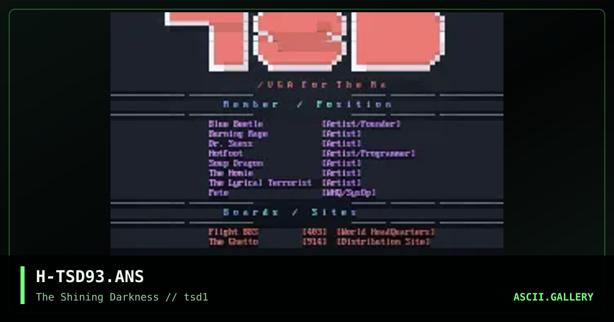 H-TSD93.ANS, by hotfoot, 1993