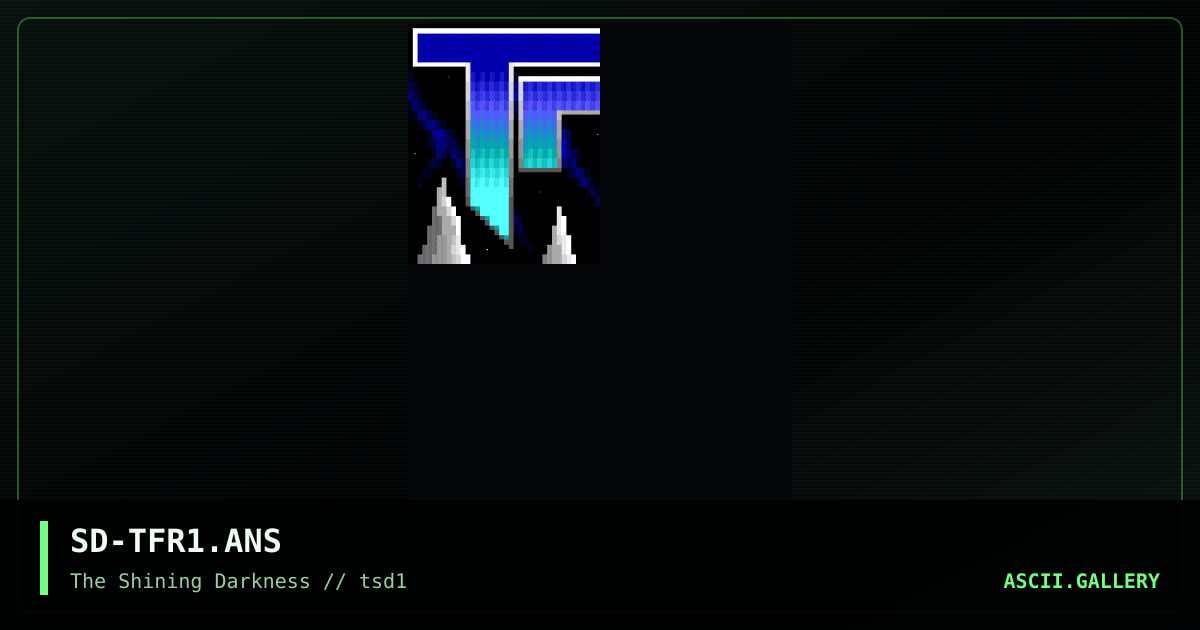 SD-TFR1.ANS, by soup dragon, 1993