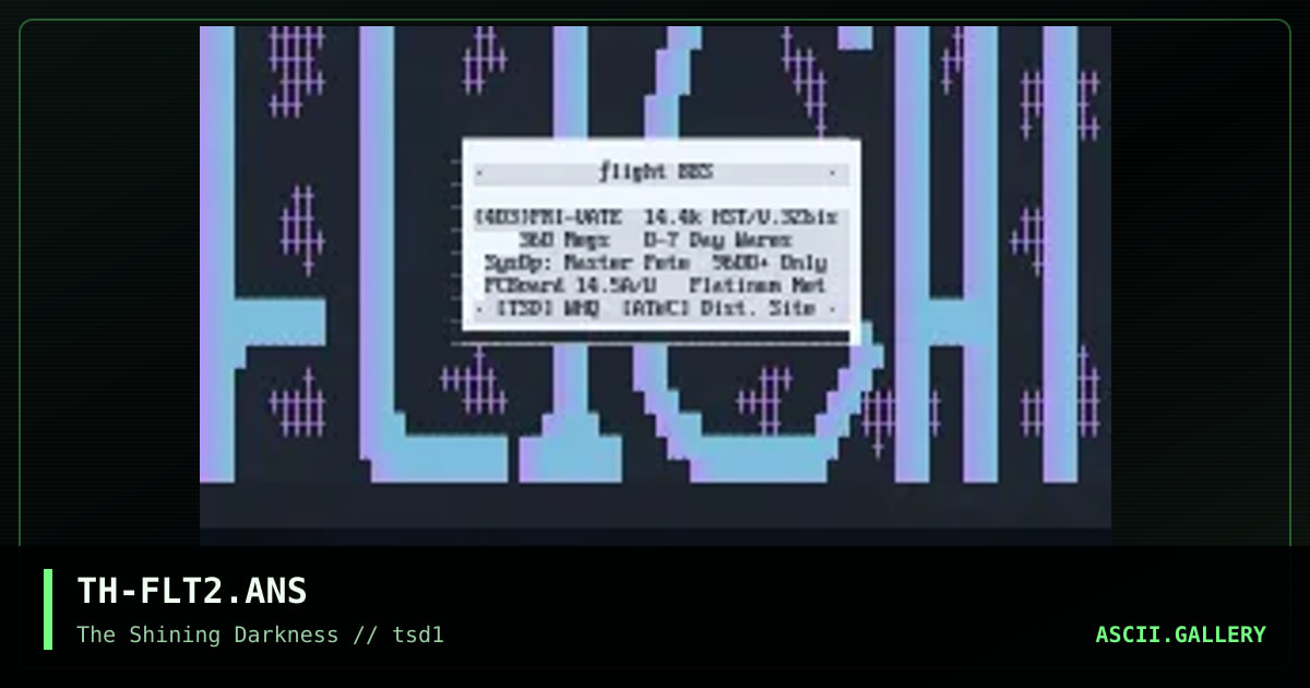 TH-FLT2.ANS, by the homie, 1993