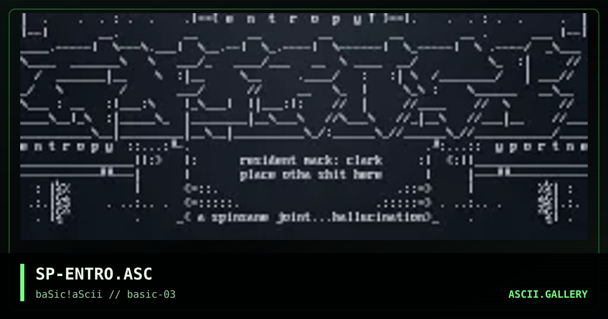 entropy, by spinsane, 1996