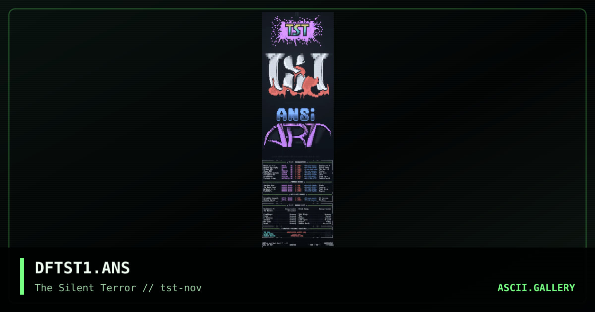 DFTST1.ANS, by tst, 1994