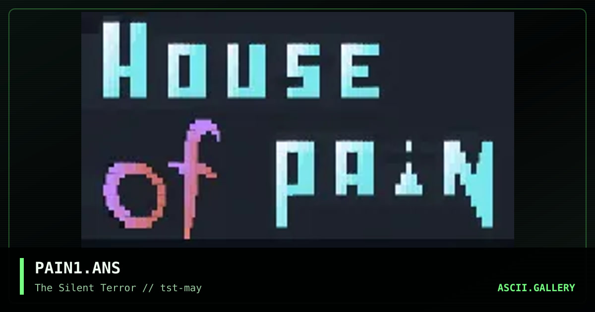 PAIN1.ANS, by beatmaster v, 1995