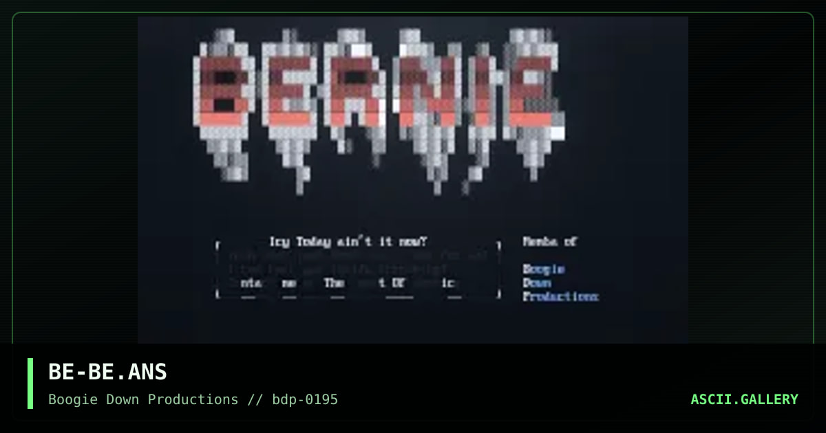 Bernie, by bernie, 1995