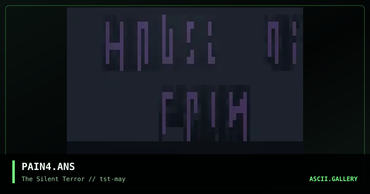 PAIN4.ANS, by beatmaster v, 1995