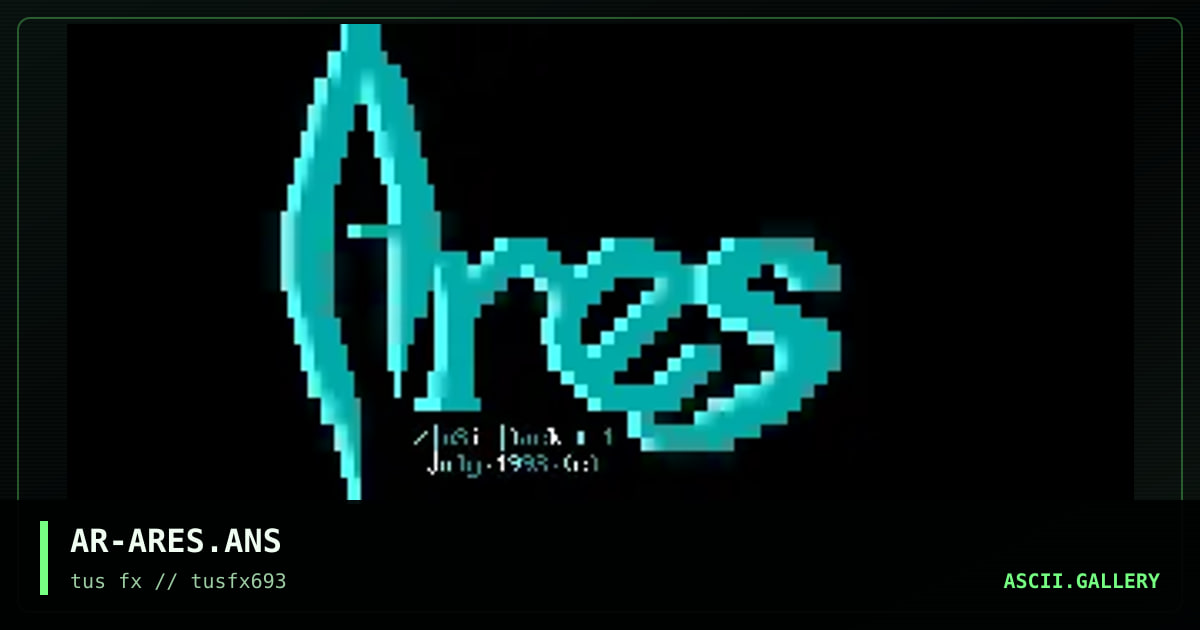 AR-ARES.ANS, by ares, 1993