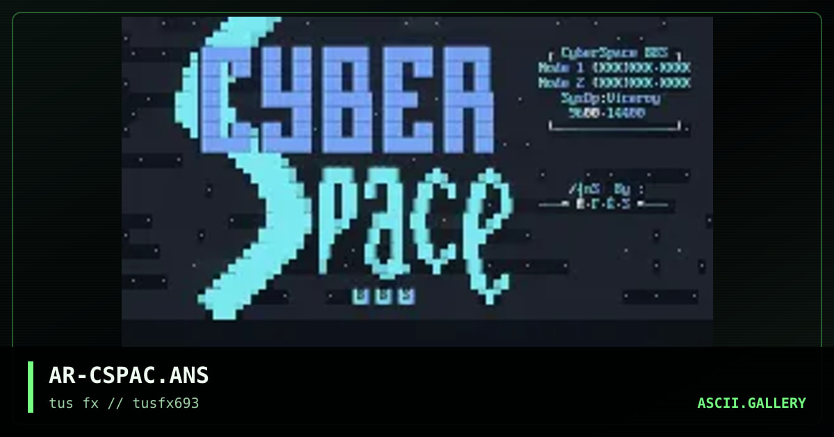 AR-CSPAC.ANS, by ares, 1993