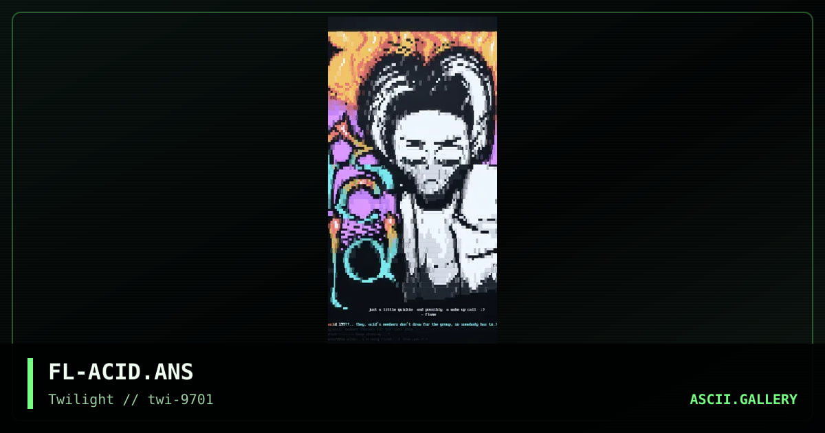 Acid ad, by flame, 1997