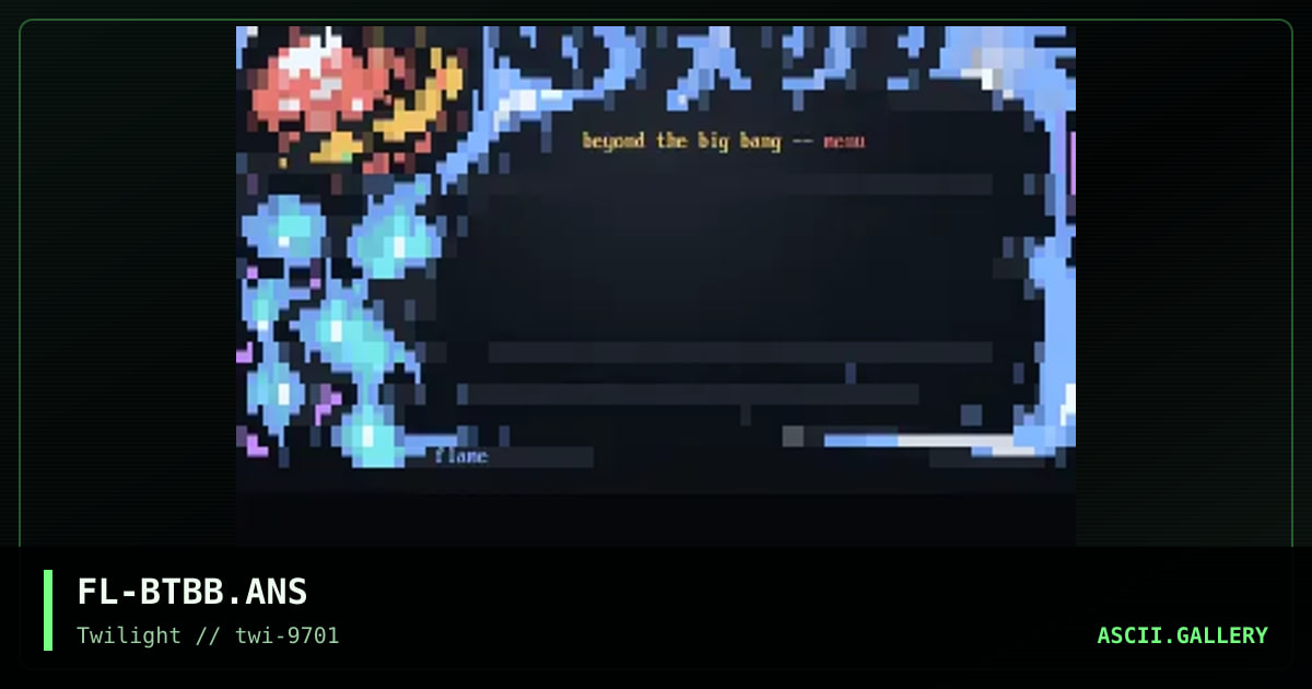 beyond the big bang, by flame, 1997