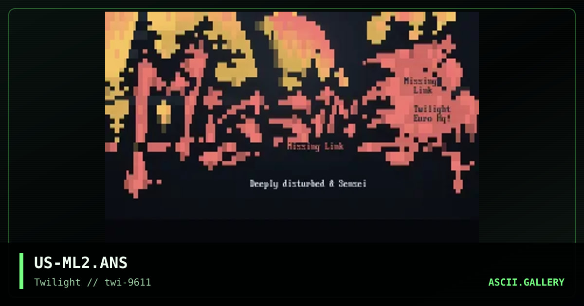 Missing Link, by deeply disturbed, sensei, 1996
