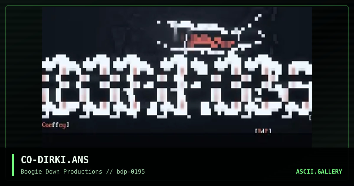 dirkies, by coeffey, 1995