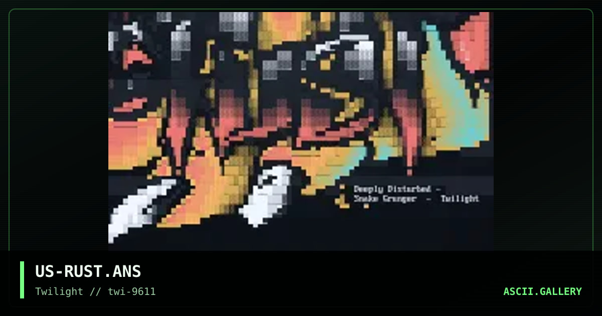 Rust, by deeply disturbed, snake grunger, 1996