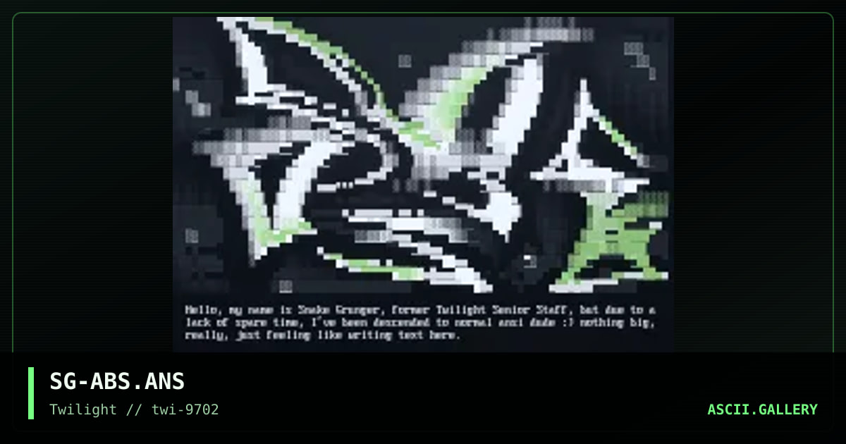 SG-ABS.ANS, by snake grunger, 1997