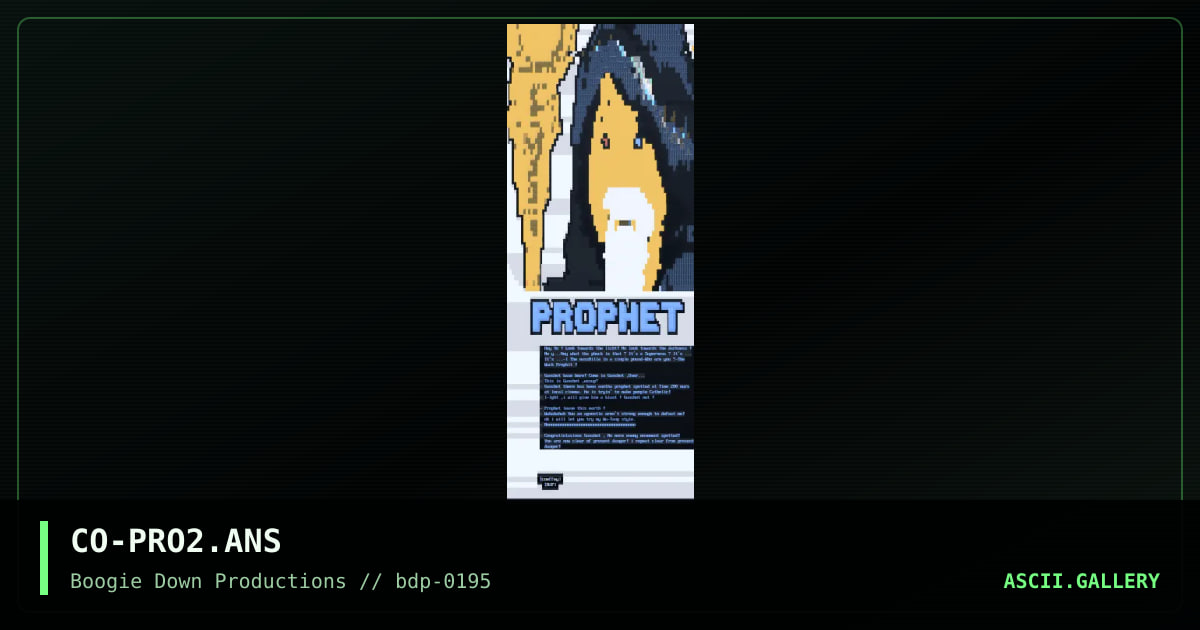 prophet, by coeffey, 1995