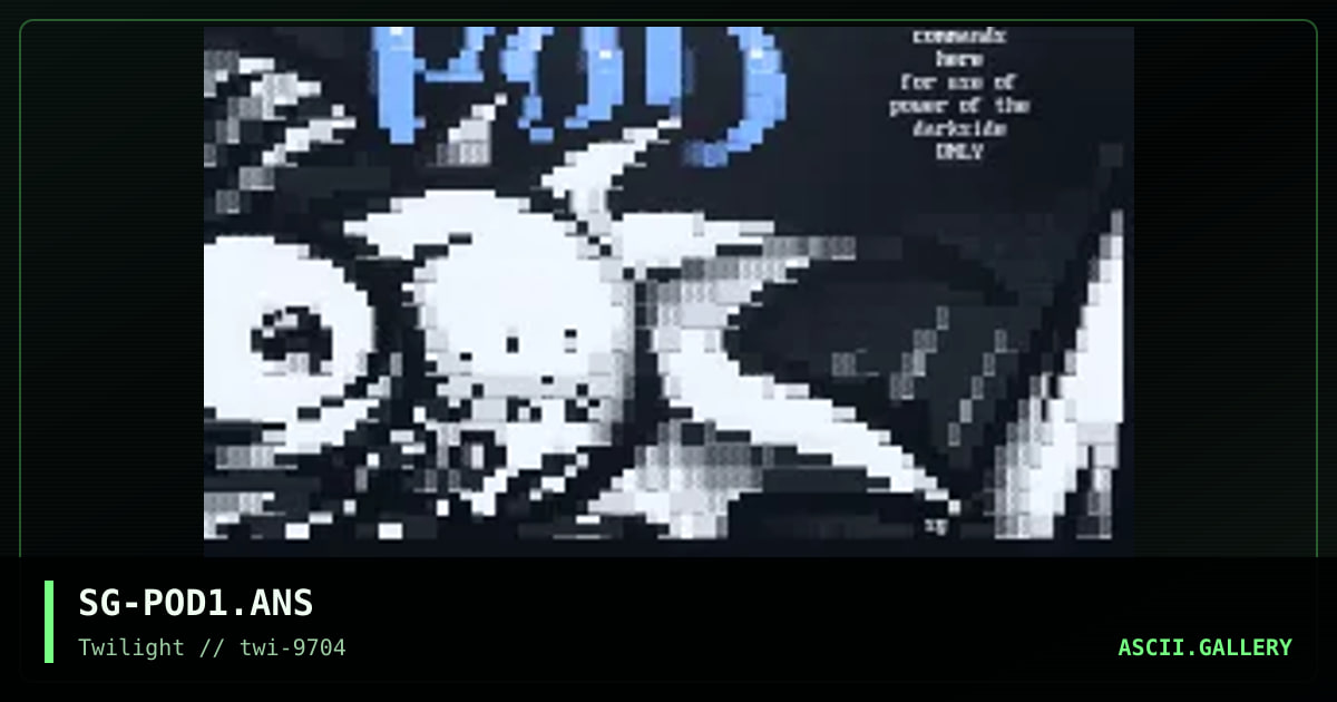 SG-POD1.ANS, by snake grunger, 1997