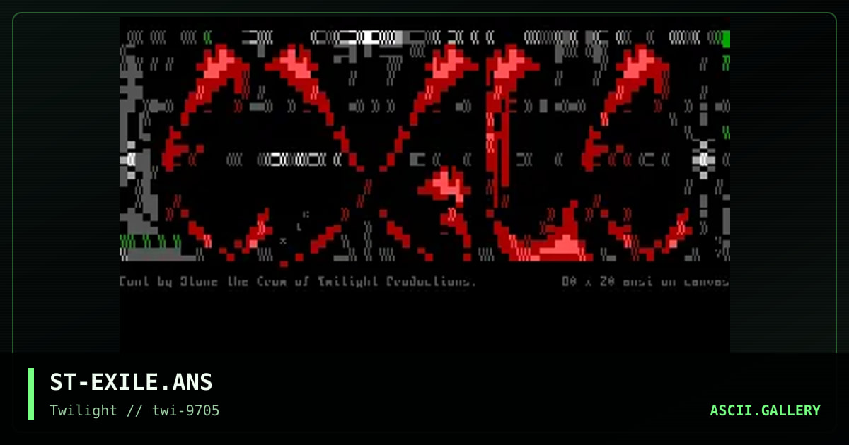 exile, by stone the crow, 1997