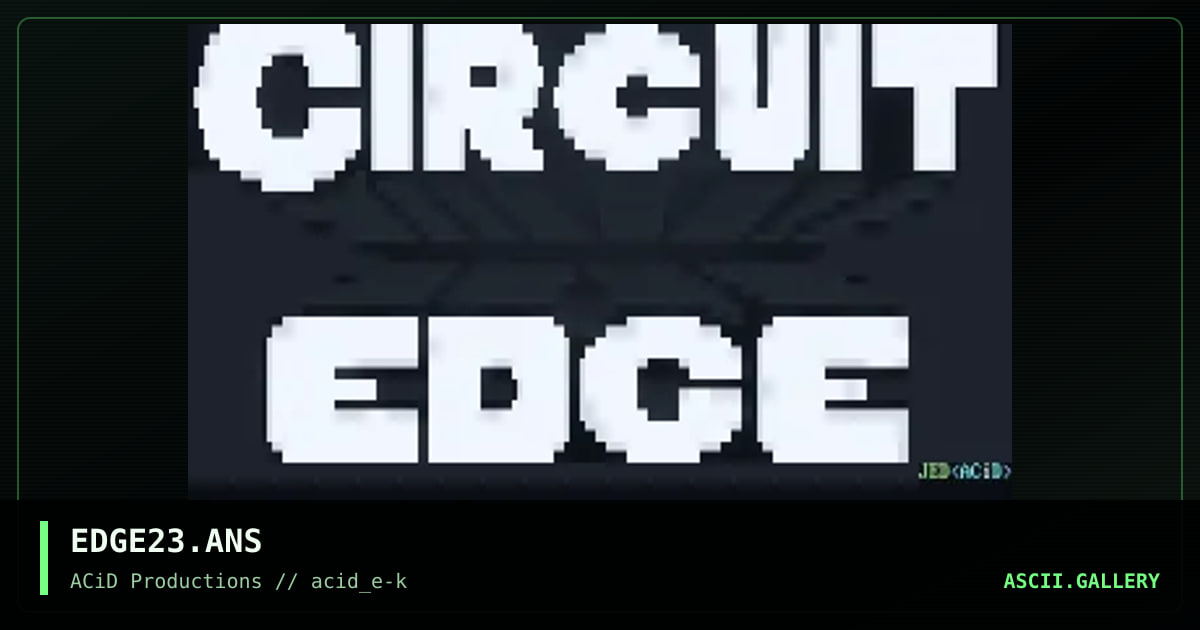 EDGE23.ANS, by jed, 1990