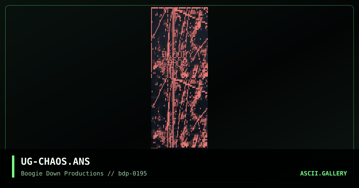 Bloody Chaos, by u-god, 1995