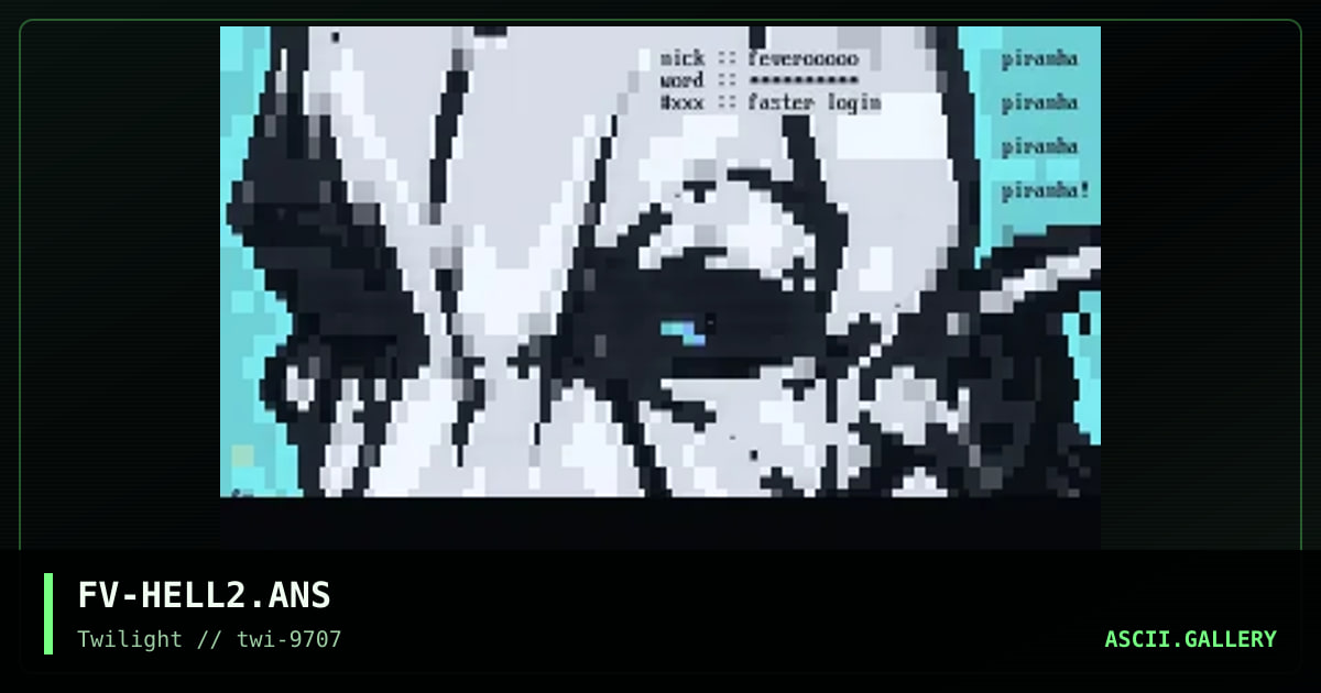 telnet://piranha.nws.net, by fever, 1997
