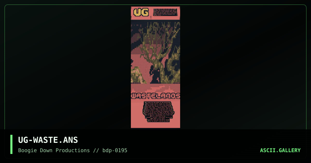 The WasteLands, by u-god, 1995