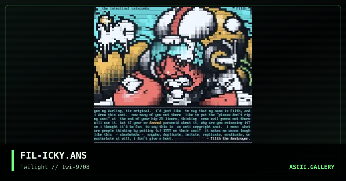 Mary's Little Lamb, by filth, 1997