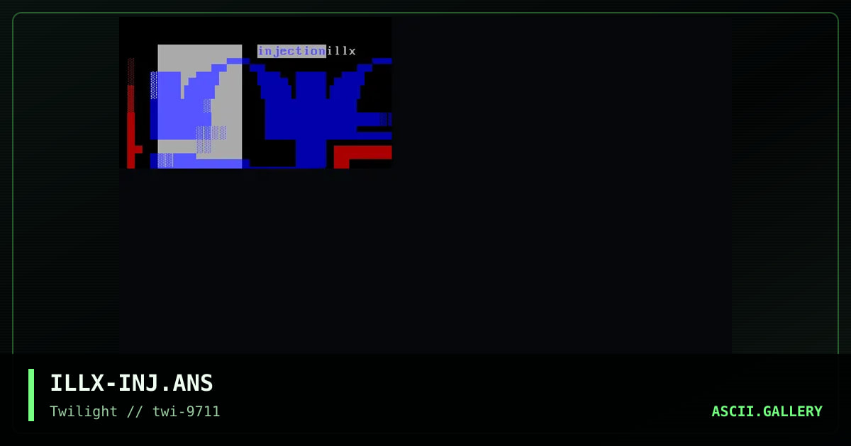 Injection Logo, by illusion x, 1997