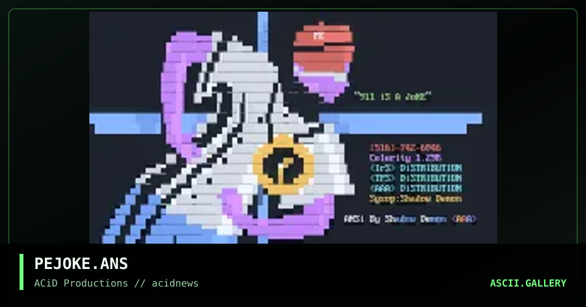 PEJOKE.ANS, by shadow demon, 1990
