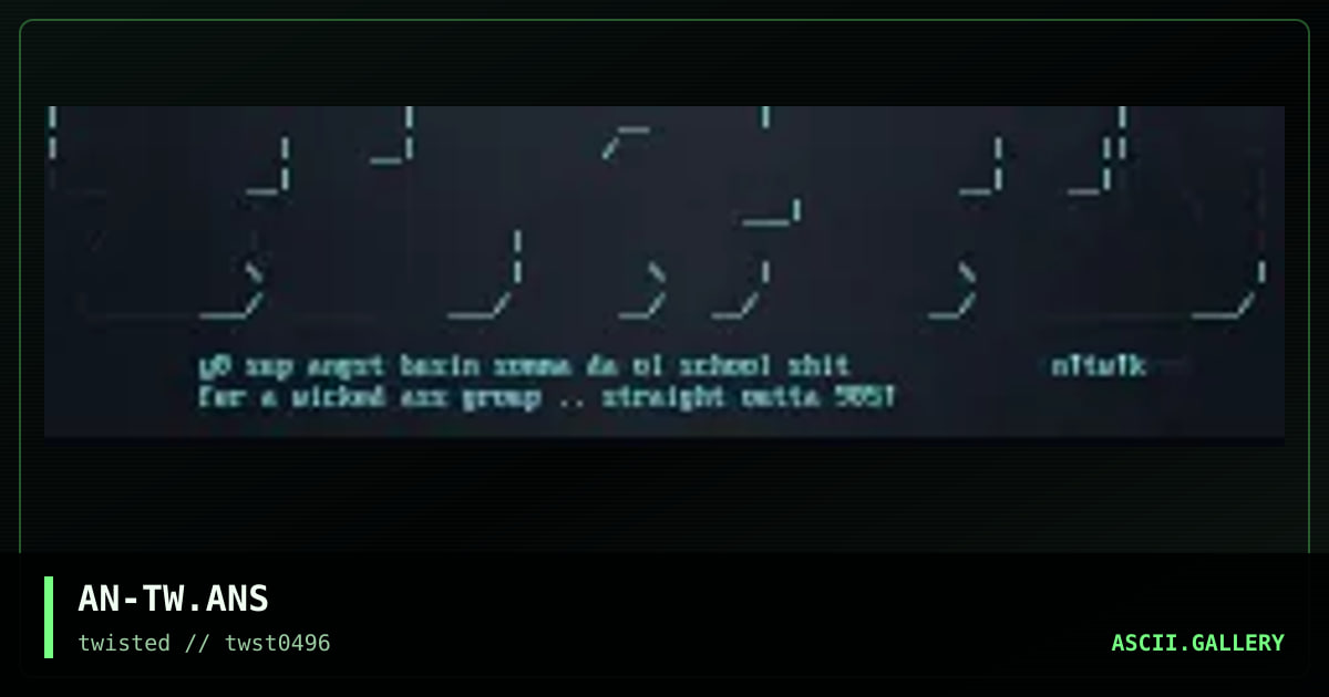 TWiSTEd L0g0, by angst-twisted, 1996