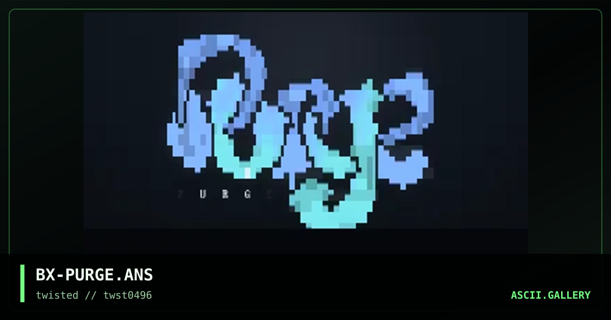 PURGE HACKERZ L0G0, by balistix, 1996