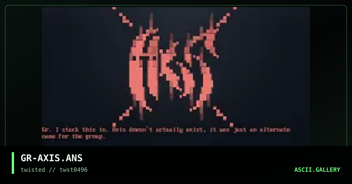 AXiS, by grifter 905, 1996