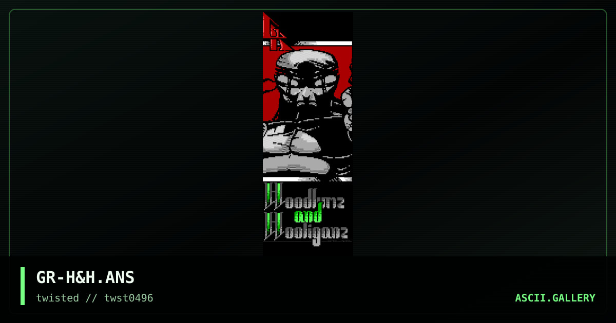 Hoodlumz & Hulliganz, by grifter 905, 1996