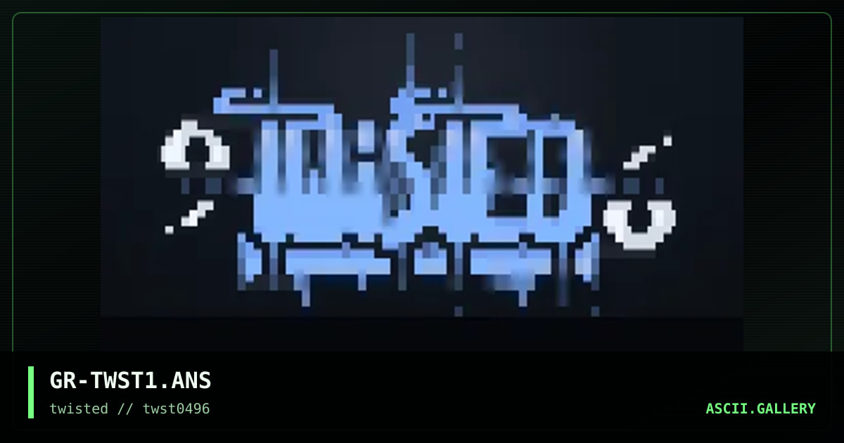 an0ther twisted l0g0, by grifter 905, 1996