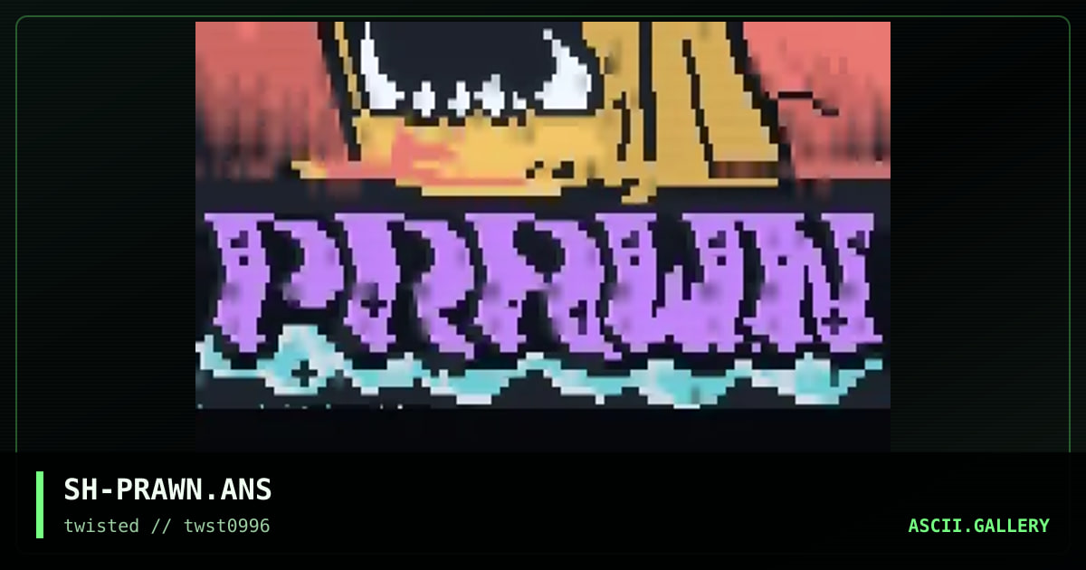 prawn, by shaman, 1996