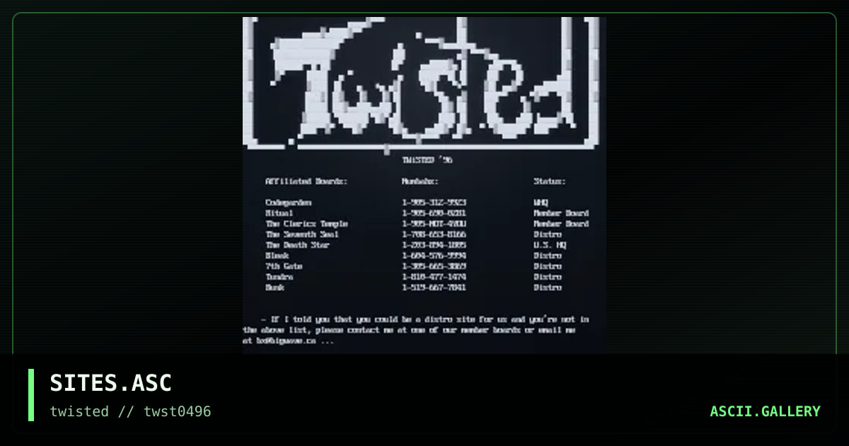 Affiliated Boardz, by twisted, 1996