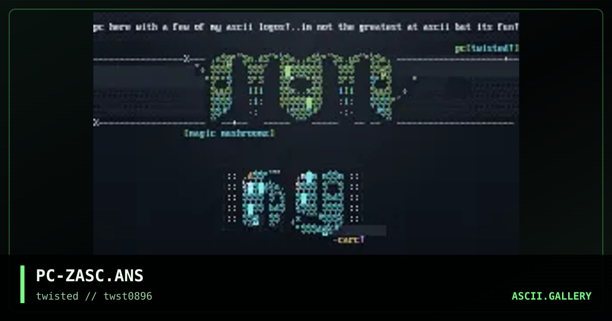 pc's ascii colly, by putrid carcass, 1996