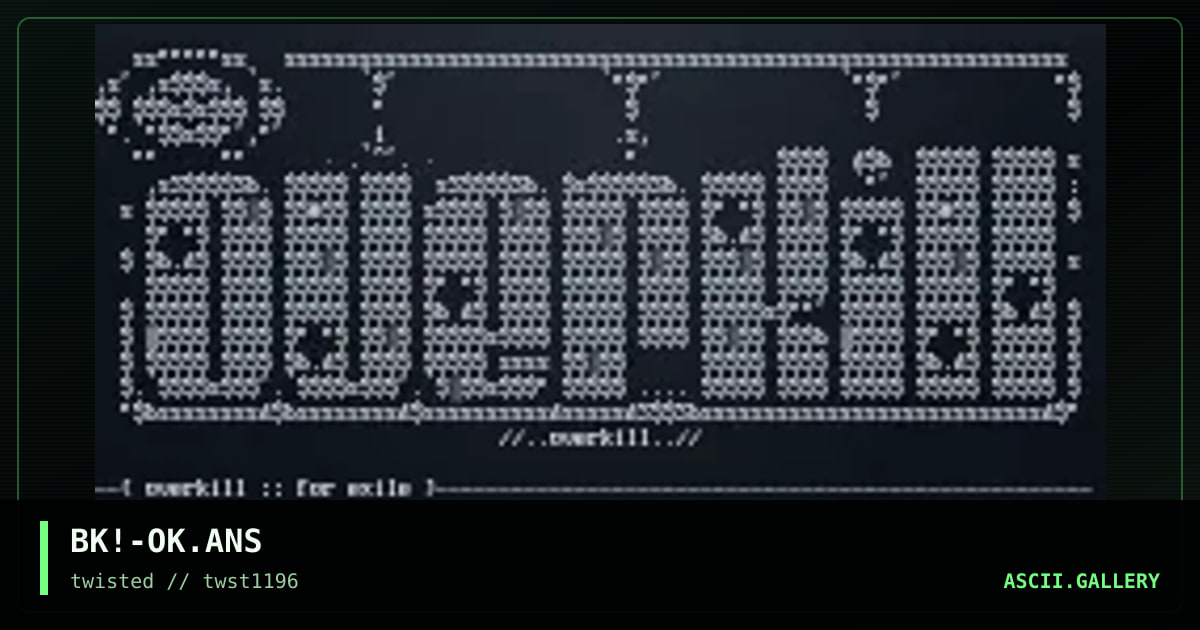 OverkilL AskeE, by black majick, 1996